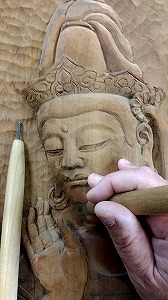 仏像を彫る　3か月コース